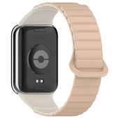 TechnoGuru  Xiaomi Mi Band 8 Pro Silikon Kordon KRD105 Strap Kayış   Pudra - 1