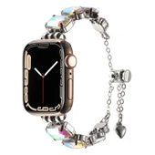 TechnoGuru  Apple Watch 7 41mm KRD115 Renkli Taş Tasarımlı Kordon  Renkli - 1