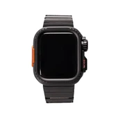 TechnoGuru  Apple Watch 7 45mm Kordon Kasa Korumalı Metal KRD-126  Gümüş - 2