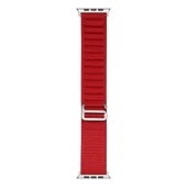 TechnoGuru  Apple Watch Ultra 49mm Band-74 Örgü HasırKordon  Kırmızı - 1