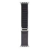 TechnoGuru  Apple Watch 7 45mm Band-74 Örgü HasırKordon  Koyu Gri - 1