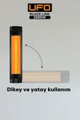 UFO Black Line 2000 W Uk Duvar Tipi Dikey Ve Yatay Kullanım - 6