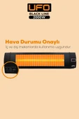UFO Black Line 2000 W Uk Duvar Tipi Dikey Ve Yatay Kullanım & Devrilme Emniyetli Prizli Stand - 3