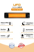 UFO Black Line 2400 W Uzaktan Kumandalı - Dikey ve Yatay Isıtıcı - 3