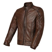 VEXO DERİ ANTİK KAHVE MOTOSİKLET MONT - 1