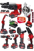 RETOOLS 7'Lİ SET: DAİRE TESTERE , BUDAMA TESTERESİ  VE PRO ASILANBİLEN IŞIK KIRMIZI - 1