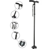 Hareketli Led Işıklı Katlanır Baston - 1
