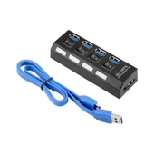 Pmr 4 Port Düğmeli USB 3.0 Çoklayıcı Hub - 1