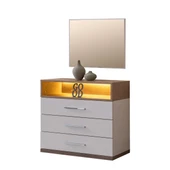 Milano Genç Odası -5 Kapaklı Aynalı Dolap, Karyola, Komodin, Çalışma Masası, Şifonyer, Kitaplık - 8