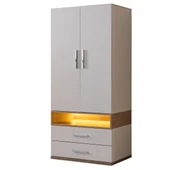 Gardırop, Milano 2 Kapaklı Çekmeceli Dolap - 1