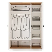 Genç Odası, Zenit 3 Kapaklı Dolap, Yavrulu Korkuluklu Sedir Karyola thumbnail 7