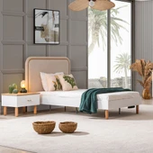 Vita Bohem Genç Odası - 4 Kapaklı Dolap, Karyola, Komodin - 3