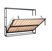 MODAMOB Akıllı Mobilya Metal Kasa Yatay Açılır Çift Kişilik Duvara Monte Yatak - 7