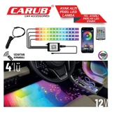48 LED RGB Araç İçi Dekoratif Aydınlatma Uzaktan Kumandalı & Uygulama Kontrollü Atmosfer Işığı - 6