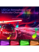 48 LED RGB Araç İçi Dekoratif Aydınlatma Uzaktan Kumandalı & Uygulama Kontrollü Atmosfer Işığı - 2