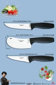 Eco Serisi Mutfak Bıçak Seti Et Ekmek Sebze Pizza Salata Pide Şef Bıçağı 3 Parça Set ( Mft-4536) thumbnail 2