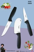 Eco Serisi Mutfak Bıçak Seti Et Ekmek Sebze Pizza Salata Pide Şef Bıçağı 3 Parça Set ( Mft-4536) thumbnail 1