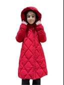 Kız Çocuk Kapüşonlu Kaban 51329 - 5
