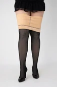 Kadın Peluş Tayt Yüksek Bel Kışlık Termal Kadın Külotlu Çorap Ten Rengi Görünümlü thumbnail 4