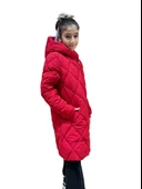 Kız Çocuk Kapüşonlu Kaban 51329 - 2