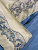 Cotton Box Brode Nakışlı Çift Kişilik Saten Nevresim Takımı Amaya Bej - 2