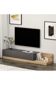 Majör Tv Sehpası Antrasit/Naturel - 3