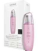 Geske Titreşimli Mikro Akım Siyah Nokta Temizleme Cihazı MicroCurrent Skin Scrubber & Blackhead Remover 9in1 Pembe - 1