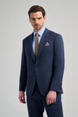 Kendinden Desenli Bez Ayağı Mono Yaka Tam Astar Esnek 4 Drop Comfort Fit Takım Elbise 1001250169 - 3