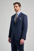 Kendinden Desenli Bez Ayağı Mono Yaka Tam Astar Esnek 4 Drop Comfort Fit Takım Elbise 1001250169 - 2
