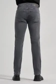 Sütlü Kahverengi Düz Gabardin Pamuklu 5 Cep Slim Fit Casual Denim Pantolon 1023245158 - 4