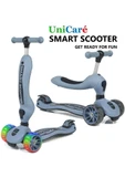 Smart Oturaklı Çocuk Scooter 3 Tekerlekli Işıklı Ledli Scooter Yükseklik Ayarlı 1-5 Yaş - 5