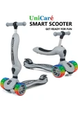 Smart Oturaklı Çocuk Scooter 3 Tekerlekli Işıklı Ledli Scooter Yükseklik Ayarlı 1-5 Yaş - 2