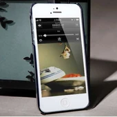 Apple iPhone SE/5S/5 Nillkin Marka Desenli Sert Kauçuk Kılıf (Flower 3) - Lacivert thumbnail 2