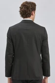 Siyah Gabardin Mono Yaka Astarlı 6 Drop Comfort Fit Rahat Kesim Takım Elbise 1001229010 thumbnail 5