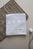 LİBABABY Müslin Geometrik OEKO-TEX Sertifikalı %100 Pamuk 2 Katlı 110x115 cm Bebek  Müslin Battaniye & Örtü - 5