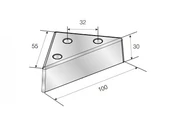 4 Adet Üçgen, Masa, Dolap Piramit Mobilya Ayağı 3 Cm Siyah 4 Adet thumbnail 4