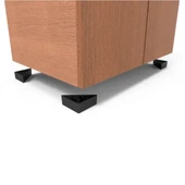 4 Adet Üçgen, Masa, Dolap Piramit Mobilya Ayağı 3 Cm Siyah 4 Adet thumbnail 6