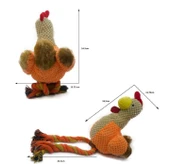 Wow Köpek Oyuncağı Kumaş Tavuk Gıcırtılı - 2