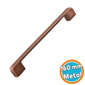 Metal Kulp 160 mm 16 cm Mobilya Çekmece Mutfak Dolabı Dolap Kulpları Kulbu Kulpu Antik Bakır - 1