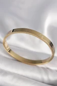 316L Çelik Gold Renk Cartier Model Kadın Kelepçe - 2