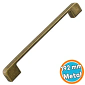 Metal Kulp 192 mm -19.2 cm Mobilya Çekmece Mutfak Dolabı Dolap Kulpları Kulbu Kulpu Antik Sarı thumbnail 1