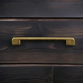 Metal Kulp 160 mm -16 cm Mobilya Çekmece Mutfak Dolabı Dolap Kulpları Kulbu Kulpu Antik Sarı thumbnail 5