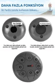 Midex TD-108SL Çelik Dil Davul Handpan 10 İnç 8 Ton Steel Tongue Drum Full Set - 4