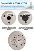 Midex TD-108WH Çelik Dil Davul Handpan 10 İnç 8 Ton Steel Tongue Drum Full Set - 4