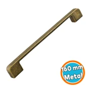 Metal Kulp 160 mm -16 cm Mobilya Çekmece Mutfak Dolabı Dolap Kulpları Kulbu Kulpu Antik Sarı thumbnail 1