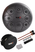 Midex TD-108SM Çelik Dil Davul Handpan 10 İnç 8 Ton Steel Tongue Drum Full Set - 1
