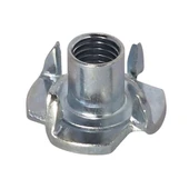 M6 Ağaç Somunu 6mm Tırnaklı Ahşap Çakma Somun -20 Adet - 3