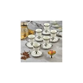 AKILLIELMA-COOKER FİNCAN TAKIMI KAHVE PORSELEN 12 PARÇA CKR3536 - 1