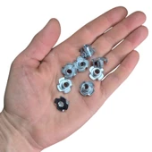 M6 Ağaç Somunu 6mm Tırnaklı Ahşap Çakma Somun -20 Adet - 2