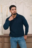 Woolen World Polo Yaka Armürlü Yünlü Erkek Triko Kazak thumbnail 8